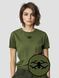 Women's T-shirt "Drone Skull", Khaki, XS