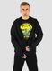 Men's tracksuit set with t-shirt “Eat, Sleep, Bavovna, Repeat”, Black, 2XS, XS (104 cm)