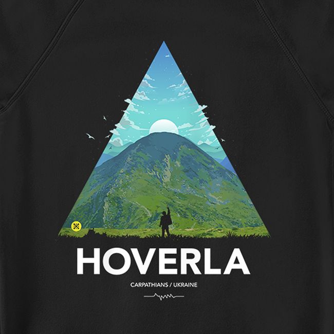 Men's Sweatshirt "Hoverla", Black, M