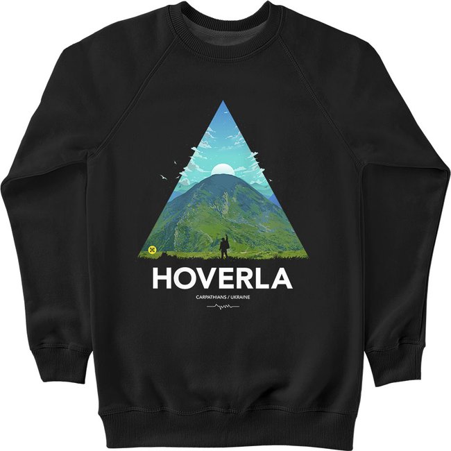 Men's Sweatshirt "Hoverla", Black, M