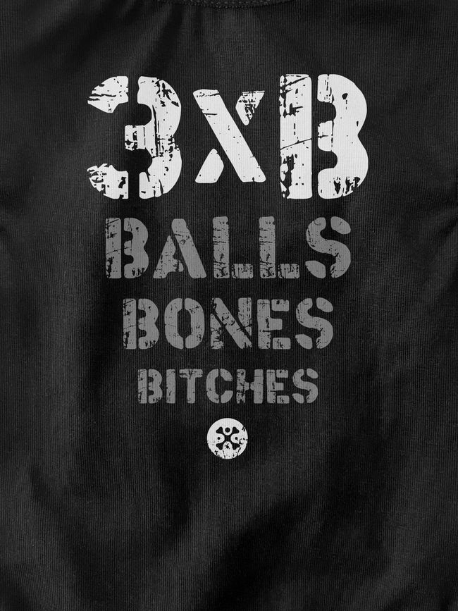 Cat's T-shirt "3XB", Black, XS