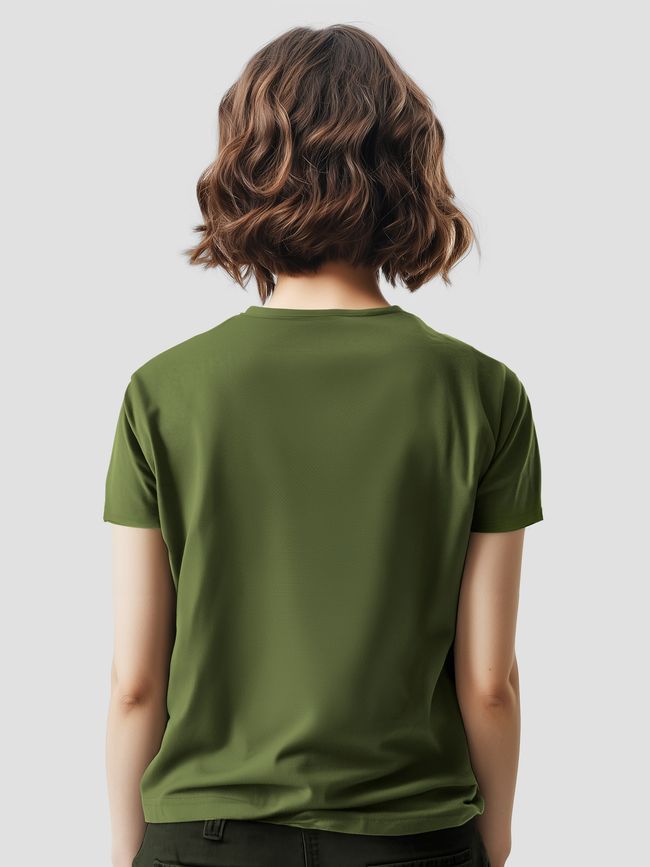 Women's T-shirt "Drone Skull", Khaki, XS