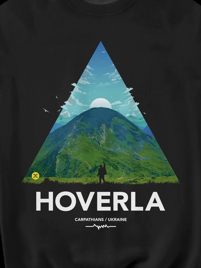 Світшот чоловічий "Hoverla", Чорний, M