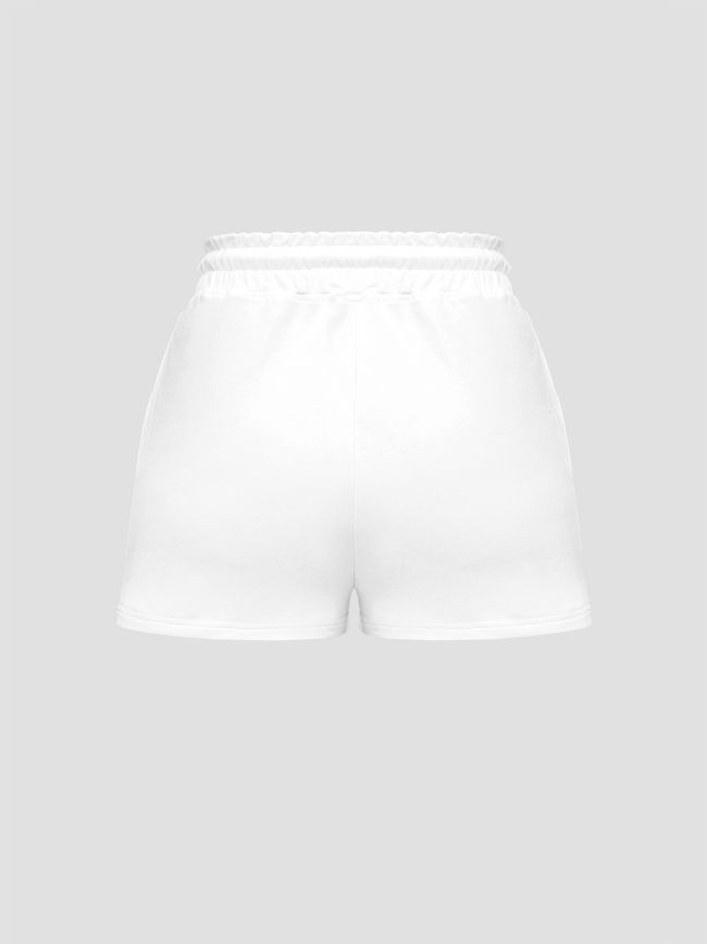 Women's Shorts short, White, S