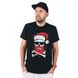 Men's T-shirt "Santa Skull", Black, M