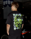 Men's T-shirt Oversize &ldquo;Rave&rdquo; Black XSS with lettering