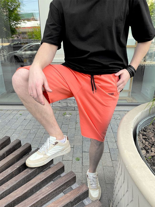 Men's Shorts oversize Coral, Coral, XL-2XL