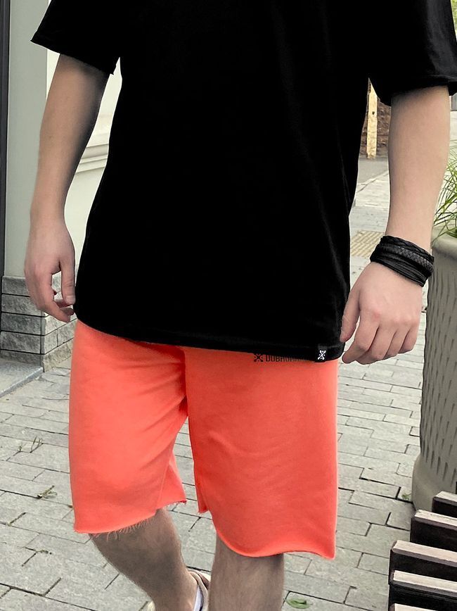 Men's Shorts oversize Coral, Coral, XL-2XL