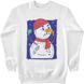 Women's Sweatshirt “Crazy Snowman”, White, XS