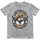 Men's T-shirt “Bober Flying School”, Gray melange, XS