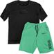 Men's Oversize Set - Shorts and T-shirt “Genetic Code”, Mint, 2XS