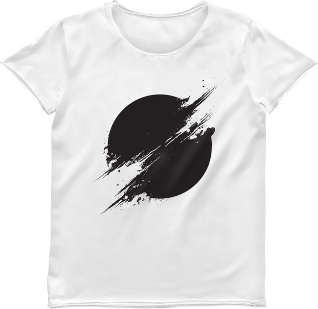 Women's T-shirt "The Sun Is Black", White, M