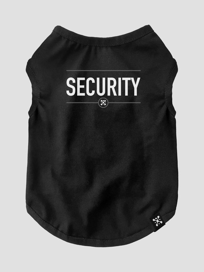 Cat's T-shirt "Security", Black, XS