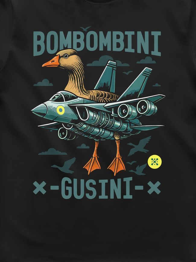 Футболка чоловіча "Bombombini Gusini", Чорний, M
