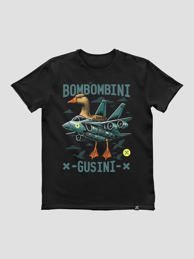 Футболка чоловіча "Bombombini Gusini", Чорний, M