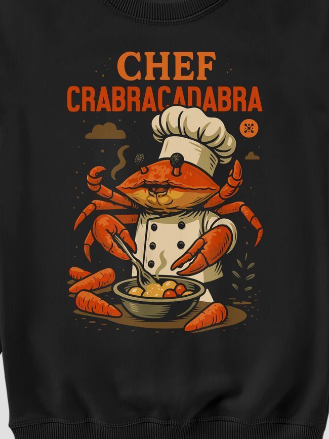 Women's Sweatshirt "Chef Crabracadabra", Black, M