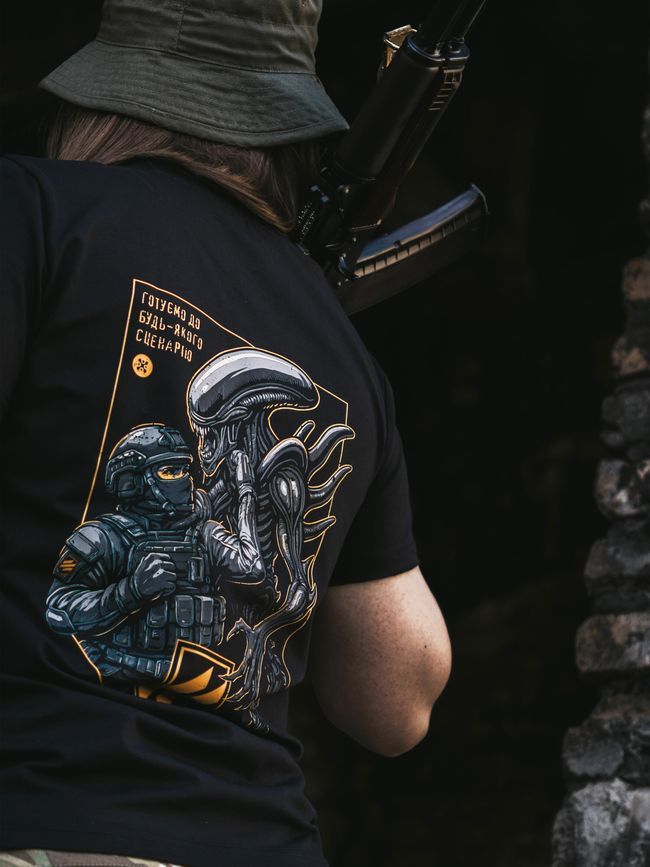 Women's T-shirt "3SAB vs Organisms", Black, M