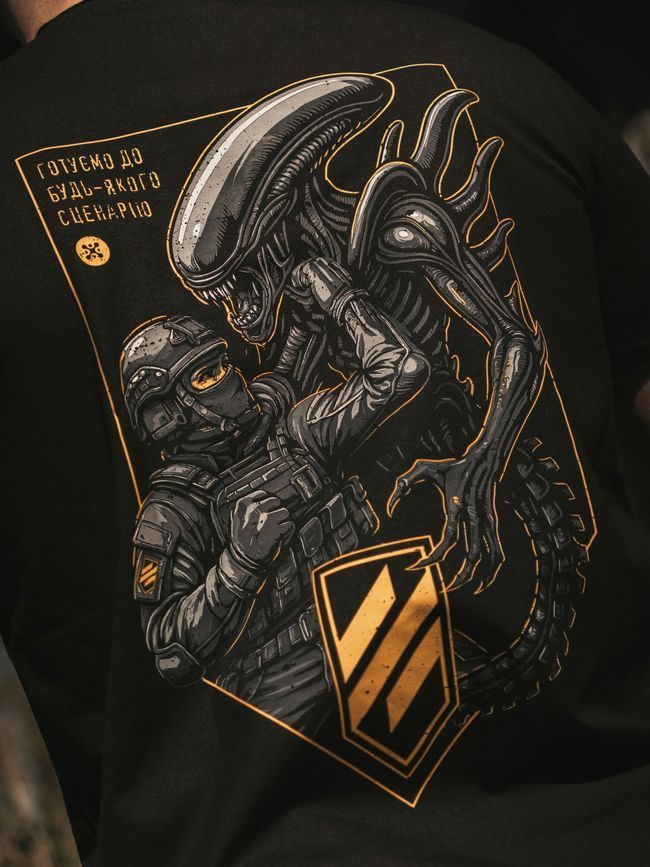 Women's T-shirt "3SAB vs Organisms", Black, M