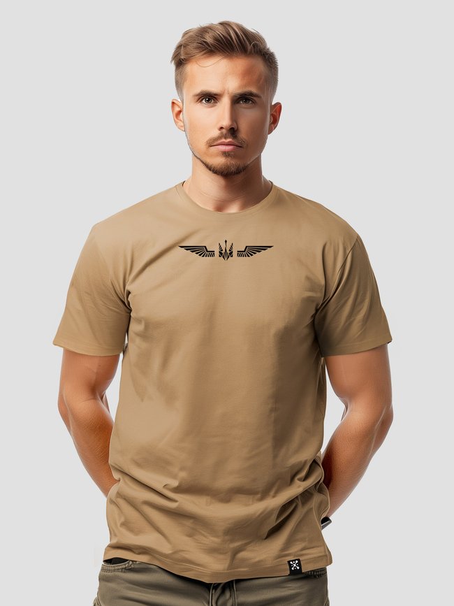 Men's T-shirt "Wings of Liberty 3", Cappuccino, L