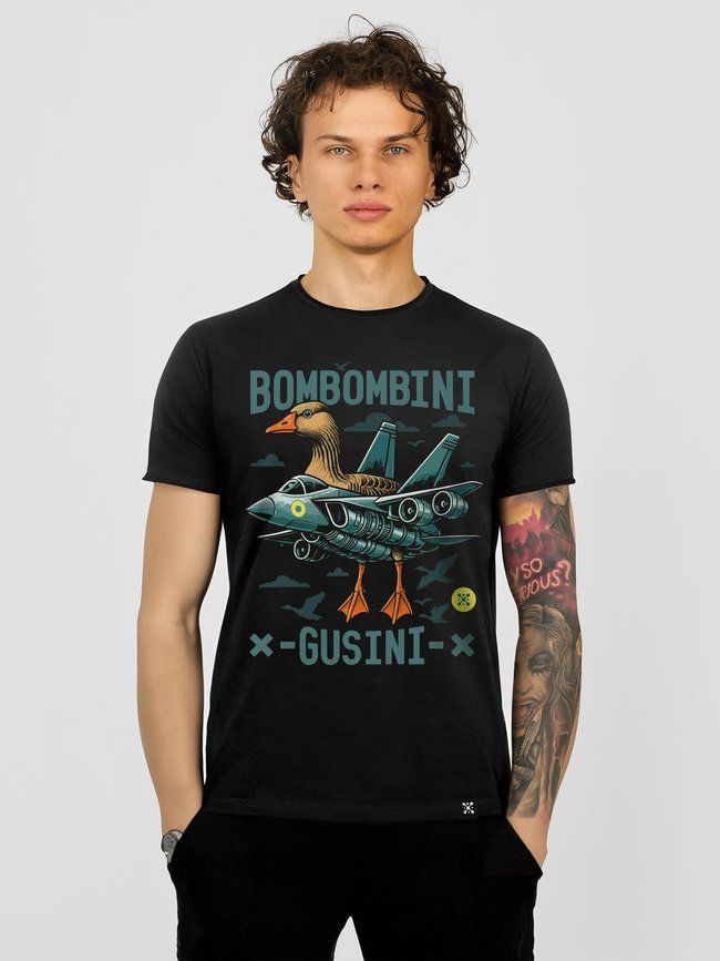 Men's T-shirt "Bombombini Gusini", Black, L