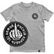 Men's T-shirt with a Changeable Patch “Russian Warship Fuck Yourself”, Gray melange, XS