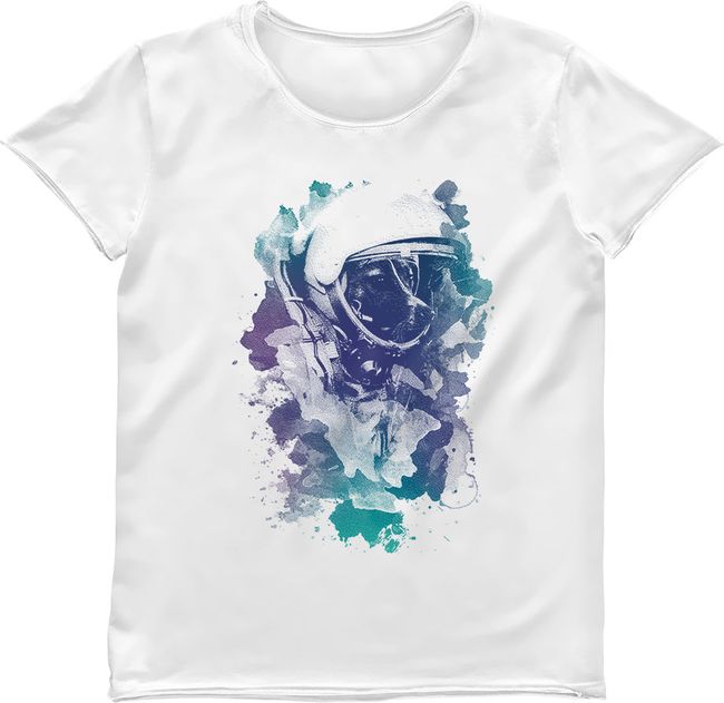Women's T-shirt "Space Dog Laika", White, XS