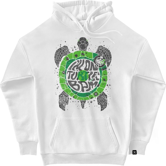 Women's Hoodie “Slow Music”, White, 2XS