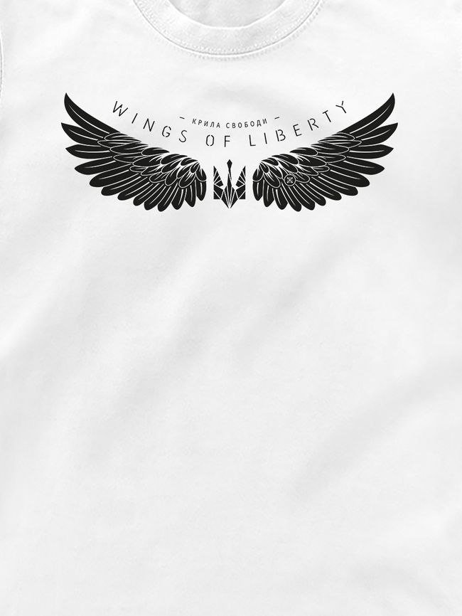 Футболка детская “Wings of Liberty”, Белый, XS  (110-116 см)