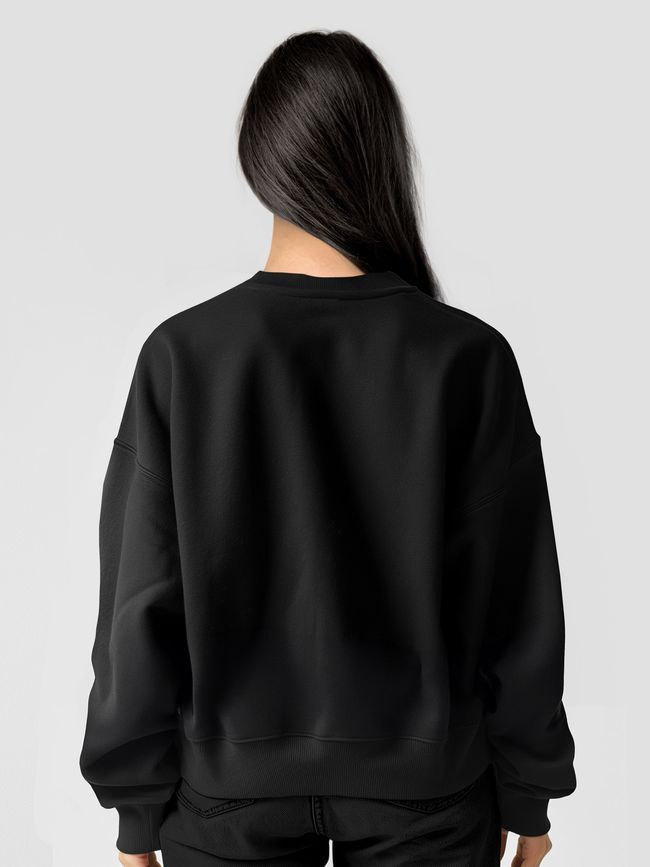 Women's Sweatshirt &rdquo;&rdquo;Normal Humans Avoid Me&rdquo;, Black, M