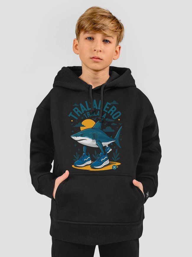 Kid's hoodie "Tralalero Tralala", Black, XS (110-116 см)