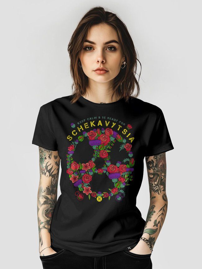 Women's T-shirt &ldquo;Sсhekavytsia&rdquo;, Black, S