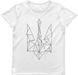Women's T-shirt "Ukraine Line" with a Trident Coat of Arms, White, XS