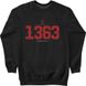 Men's Sweatshirt "Vinnytsia 1363", Black, XS