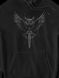 Men's Hoodie "The Owl of Main Directorate of Intelligence", Black, M-L