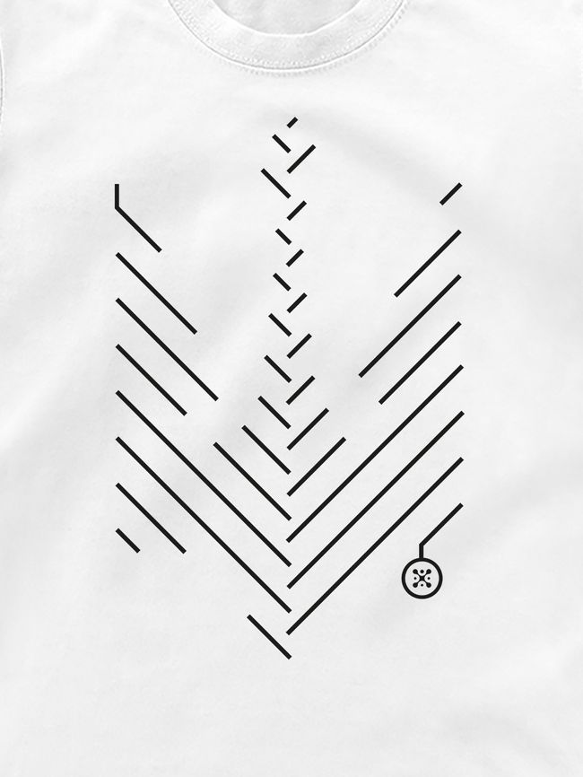 Футболка дитяча “Мінімалістичний тризуб”, Білий, XS (110-116 см)