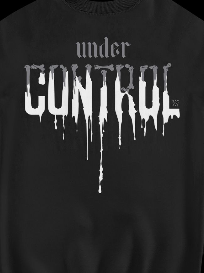 Women's Sweatshirt ””Under Control”, Black, M