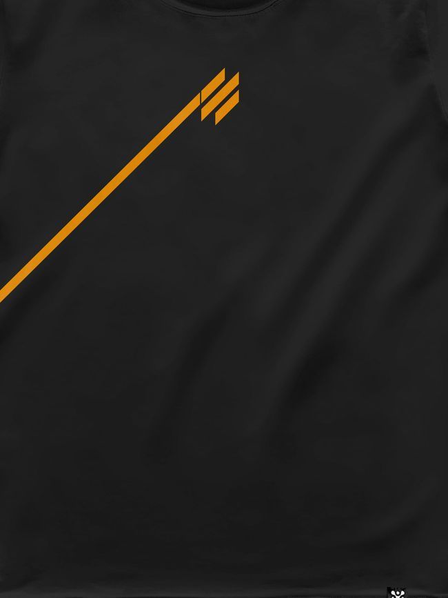 Women's T-shirt "Line (3SAB)", Black, M
