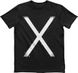 Men's T-shirt "X", Black, XS
