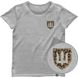 Women's T-shirt “Leopard Armed Forces of Ukraine”, Gray melange, XS