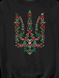 Men's Sweatshirt "New Year's trident", Black, XL