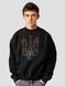Men's Sweatshirt "New Year's trident", Black, XL