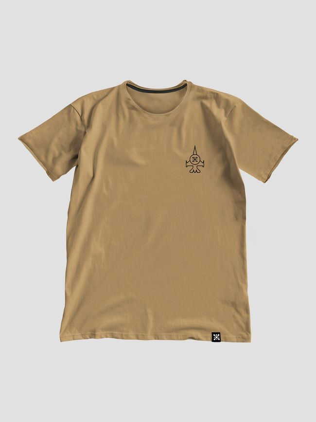 Men's T-shirt "Jet Fighter", Cappuccino, L