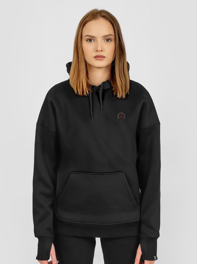 Women's Hoodie "Zombie Apocalypse", Black, M-L