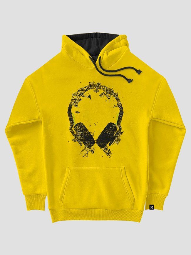Kid's hoodie "Art Sound", Light Yellow, XS (110-116 cm)