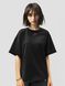 Women's T-shirt Oversize “Cyber Cat”, Black, XS-S