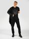 Men's tracksuit set with t-shirt “Minimalistic Trident”, Black, 2XS, XS (99  cm)