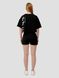 Women’s Oversize Suit - Shorts and Crop T-shirt Dubhumans Japanese, Black, S