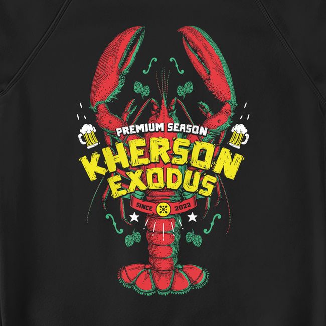 Women's Sweatshirt “Kherson Exodus”, Black, M
