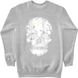 Women's Sweatshirt "Forest Skull", Gray, XS