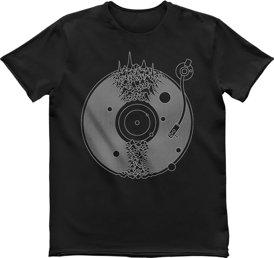 Men's T-shirt "Space Music", Black, M